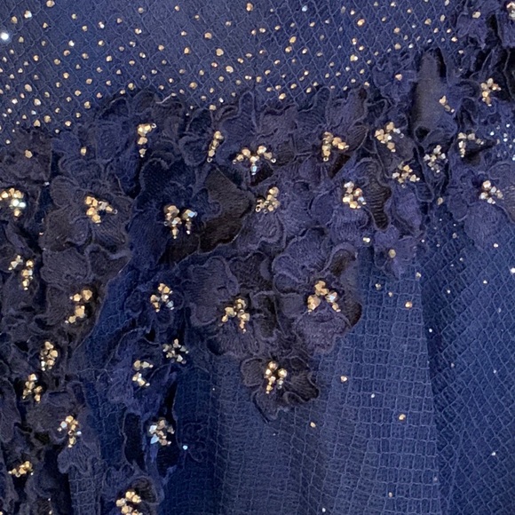 Mac Duggal Midnight Blue Embellished Maxi Dress - Picture 6 of 15